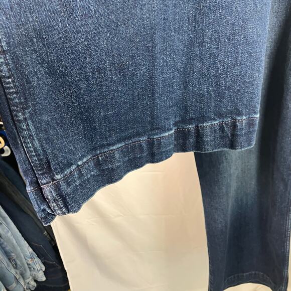 Old Navy Extra High-Rise Wide Leg Jeans‎ 18P Blue Denim Front Patch Pockets New - Picture 11 of 16